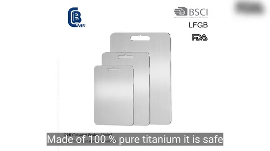 Titanium Cutting Board, Kitchen Chopping Board Double